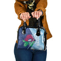 New South Wales Oztag Custom Shoulder Handbag NSW Waratah Indigenous Art