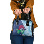 New South Wales Oztag Custom Shoulder Handbag NSW Waratah Indigenous Art