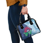 New South Wales Oztag Custom Shoulder Handbag NSW Waratah Indigenous Art