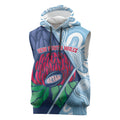 New South Wales Oztag Custom Sleeveless Hoodie NSW Waratah Indigenous Art