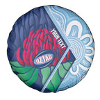 New South Wales Oztag Custom Spare Tire Cover NSW Waratah Indigenous Art