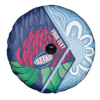 New South Wales Oztag Custom Spare Tire Cover NSW Waratah Indigenous Art