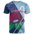 New South Wales Oztag Custom T Shirt NSW Waratah Indigenous Art