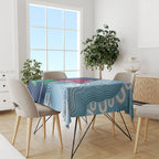 New South Wales Oztag Custom Tablecloth NSW Waratah Indigenous Art