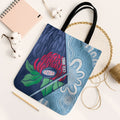 New South Wales Oztag Custom Tote Bag NSW Waratah Indigenous Art