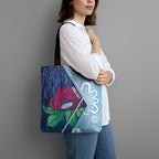 New South Wales Oztag Custom Tote Bag NSW Waratah Indigenous Art