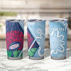 New South Wales Oztag Custom Tumbler Cup NSW Waratah Indigenous Art
