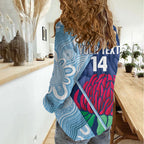 New South Wales Oztag Custom Women Casual Shirt NSW Waratah Indigenous Art
