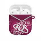 Queensland Oztag Custom AirPods Case QLD Indigenous Art