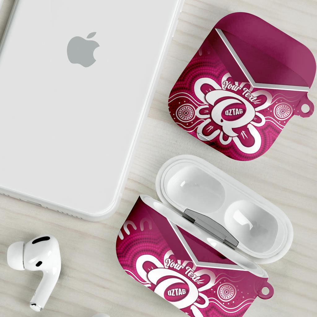 Queensland Oztag Custom AirPods Case QLD Indigenous Art