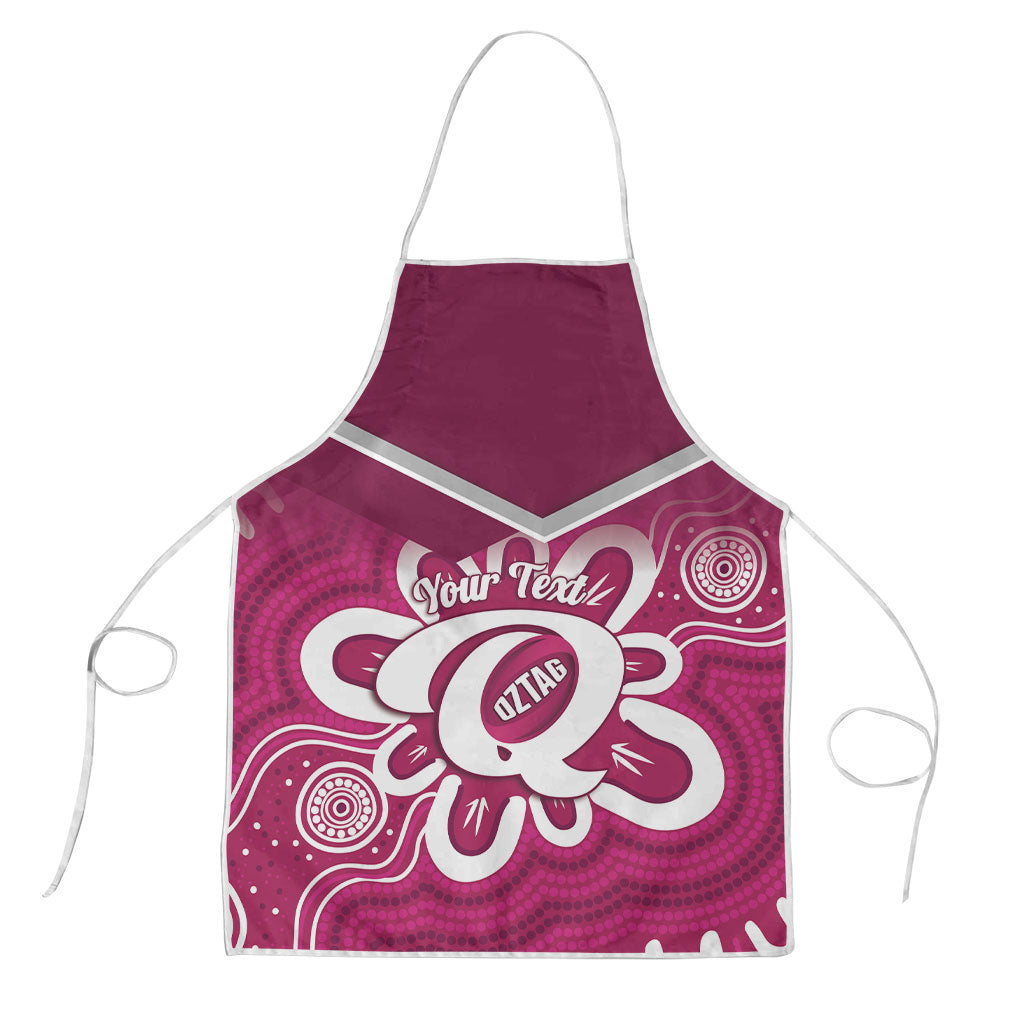 Queensland Oztag Custom Apron QLD Indigenous Art