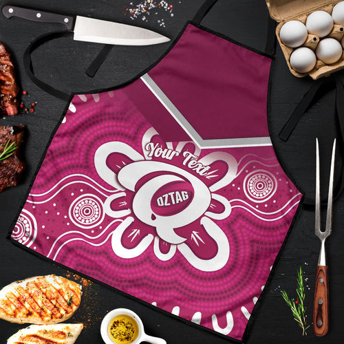 Queensland Oztag Custom Apron QLD Indigenous Art