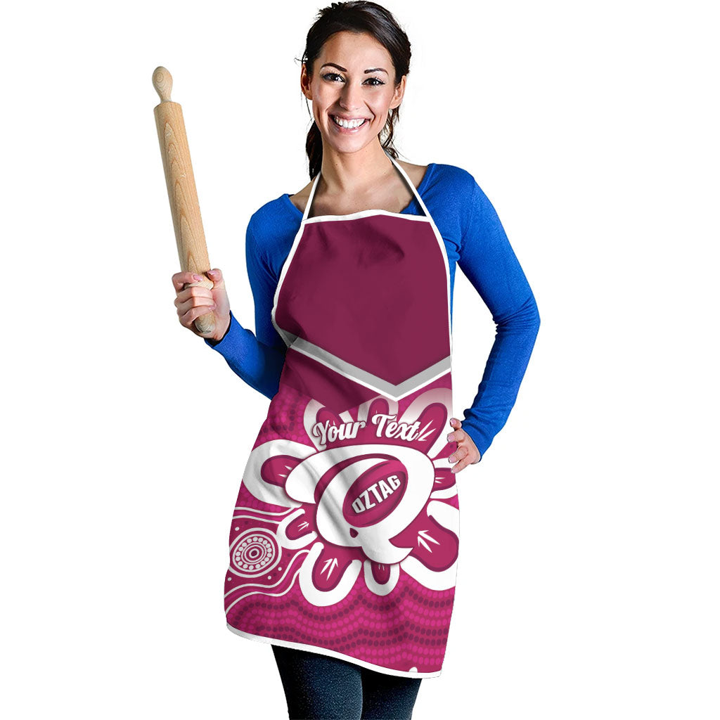 Queensland Oztag Custom Apron QLD Indigenous Art