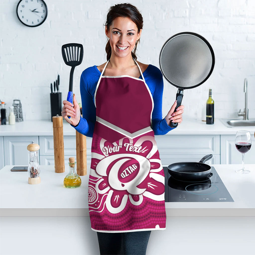 Queensland Oztag Custom Apron QLD Indigenous Art