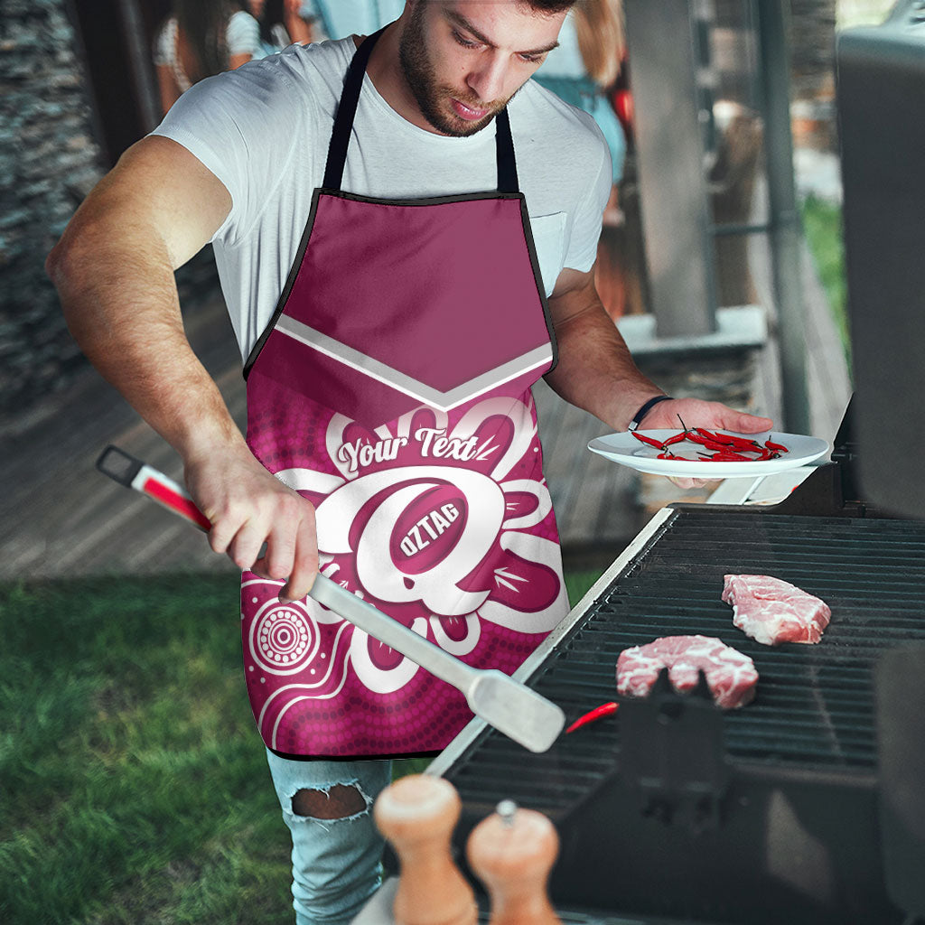 Queensland Oztag Custom Apron QLD Indigenous Art