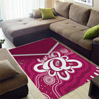 Queensland Oztag Custom Area Rug QLD Indigenous Art