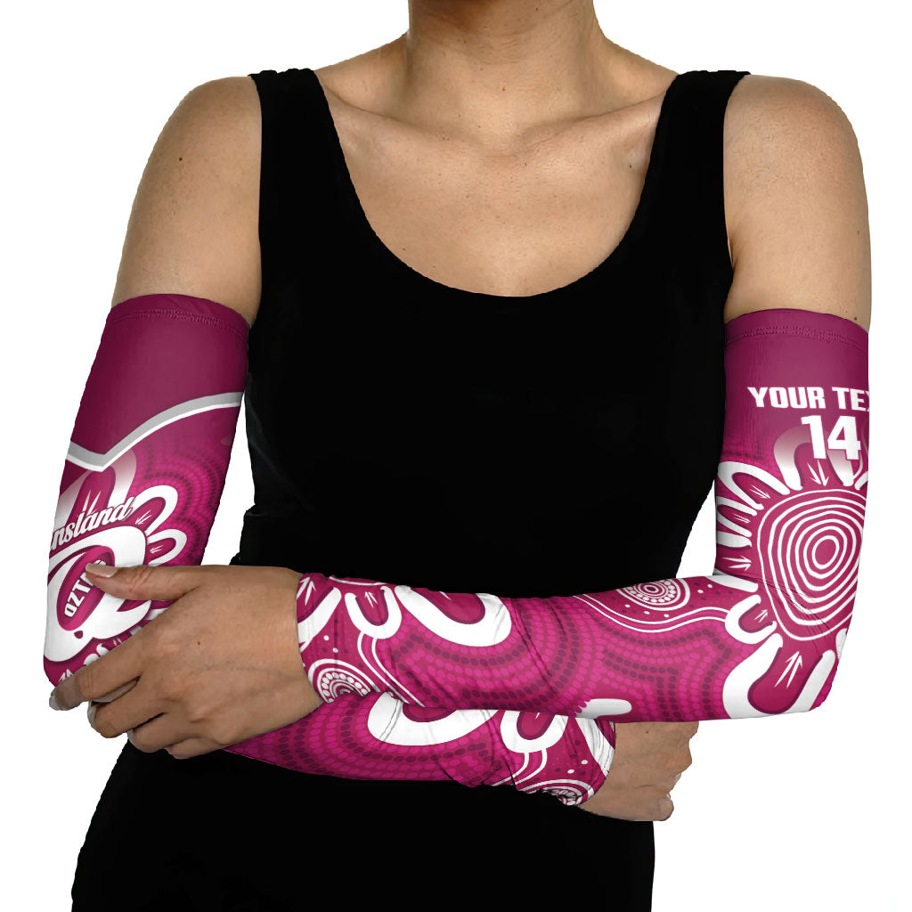 Queensland Oztag Custom Arm Sleeves QLD Indigenous Art