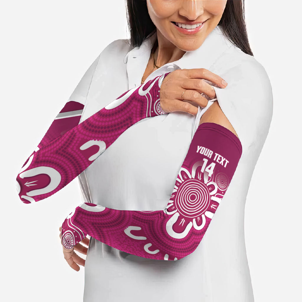 Queensland Oztag Custom Arm Sleeves QLD Indigenous Art