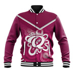 Queensland Oztag Custom Baseball Jacket QLD Indigenous Art