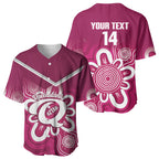 Queensland Oztag Custom Baseball Jersey QLD Indigenous Art