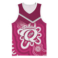 Queensland Oztag Custom Basketball Jersey QLD Indigenous Art