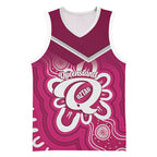 Queensland Oztag Custom Basketball Jersey QLD Indigenous Art