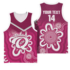 Queensland Oztag Custom Basketball Jersey QLD Indigenous Art