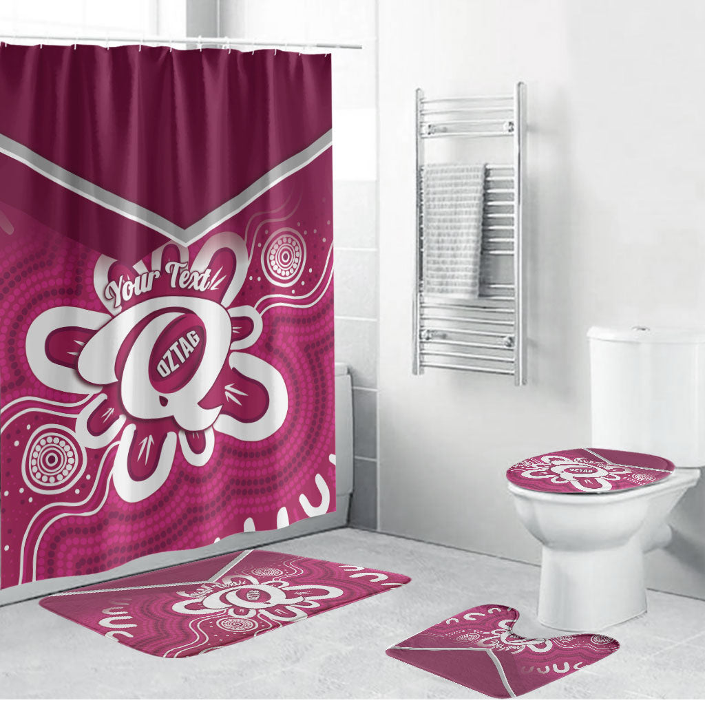 Queensland Oztag Custom Bathroom Set QLD Indigenous Art