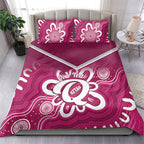 Queensland Oztag Custom Bedding Set QLD Indigenous Art