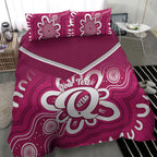 Queensland Oztag Custom Bedding Set QLD Indigenous Art