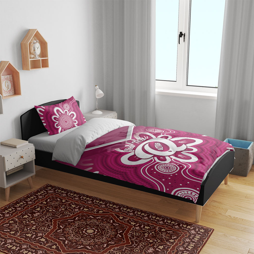Queensland Oztag Custom Bedding Set QLD Indigenous Art