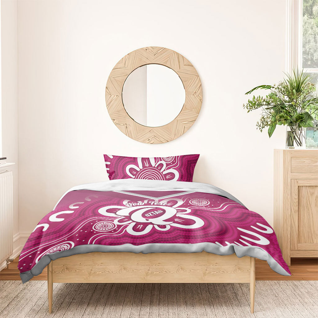 Queensland Oztag Custom Bedding Set QLD Indigenous Art