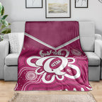 Queensland Oztag Custom Blanket QLD Indigenous Art