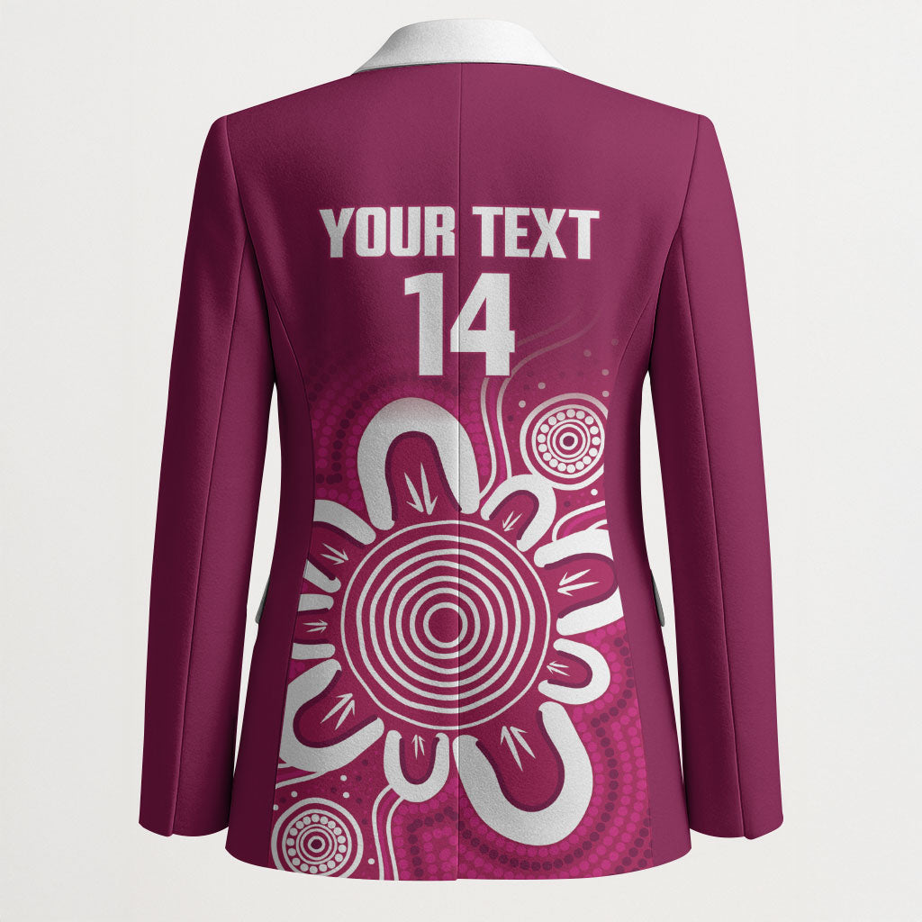 Queensland Oztag Custom Blazer QLD Indigenous Art