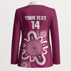 Queensland Oztag Custom Blazer QLD Indigenous Art