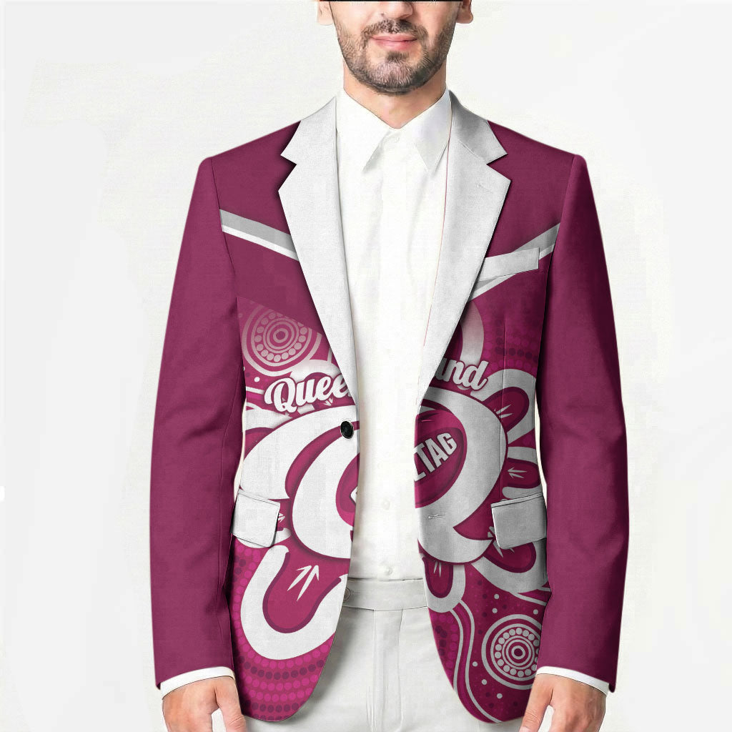 Queensland Oztag Custom Blazer QLD Indigenous Art