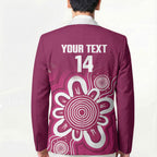 Queensland Oztag Custom Blazer QLD Indigenous Art