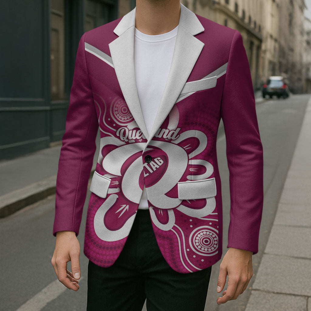 Queensland Oztag Custom Blazer QLD Indigenous Art