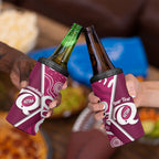 Queensland Oztag Custom 4 in 1 Can Cooler Tumbler QLD Indigenous Art