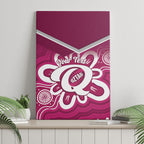 Queensland Oztag Custom Canvas Wall Art QLD Indigenous Art