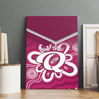Queensland Oztag Custom Canvas Wall Art QLD Indigenous Art