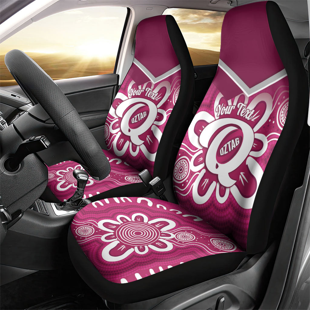 Queensland Oztag Custom Car Seat Cover QLD Indigenous Art
