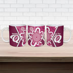 Queensland Oztag Custom Ceramic Mug QLD Indigenous Art