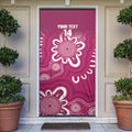 Queensland Oztag Custom Door Cover QLD Indigenous Art