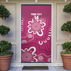 Queensland Oztag Custom Door Cover QLD Indigenous Art