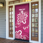 Queensland Oztag Custom Door Cover QLD Indigenous Art