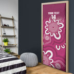 Queensland Oztag Custom Door Cover QLD Indigenous Art