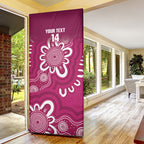 Queensland Oztag Custom Door Cover QLD Indigenous Art