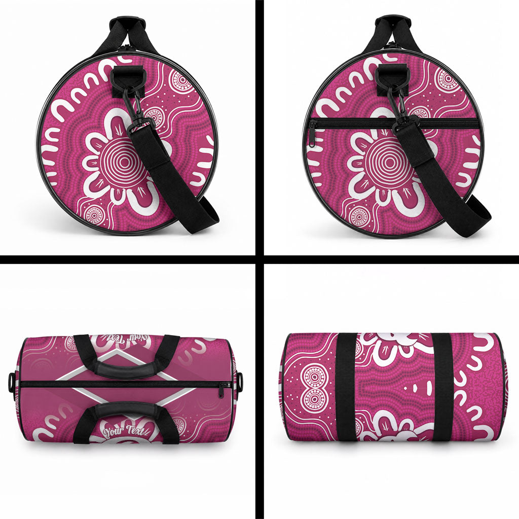 Queensland Oztag Custom Duffle Bag QLD Indigenous Art