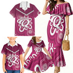 Queensland Oztag Custom Family Matching Mermaid Dress and Hawaiian Shirt QLD Indigenous Art